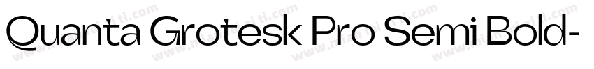 Quanta Grotesk Pro Semi Bold字体转换